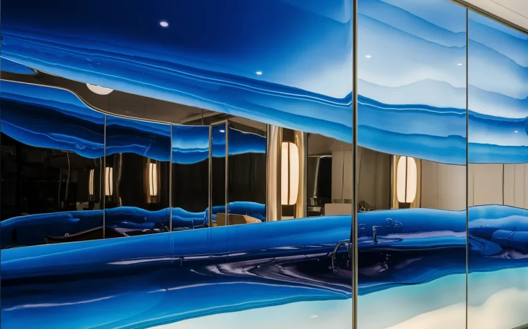 The Allure of Blue Mirror Glass in Modern Design